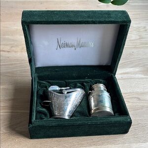 Vintage Silver Neiman Marcus Cream and Sugar Set in Box